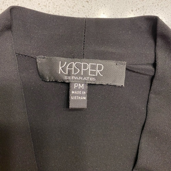 EUC Kasper Separates V-neck sleeveless top with bust gathering detail, size PM - Picture 8 of 8